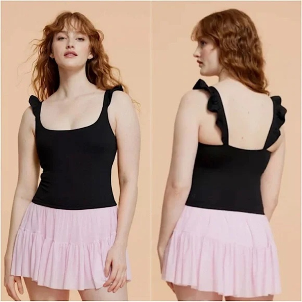 Blogilates Women's Ruffle Tank Top 1x